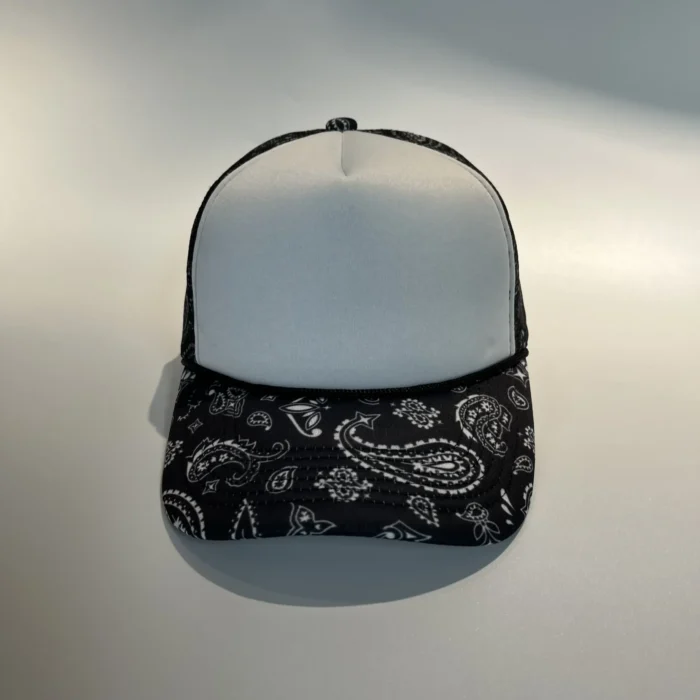 HN0002R Fashion Casquette Custom Mesh Tennis  Running Embroidery Black Sport Cap With Patchwork premium Trucker Hat - Image 1