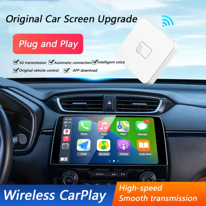 5G Bluetooth Wired TO Wireless Carplay For Apple Android AUTO AI Box Nissan Camry Mercedes Toyota Mazda Citroen Audi Land Rover - Image 3