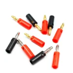 Audio Speaker Screw Banana Gold Plate Plugs Connectors 4mm IN STOCK Black Red Facotry Online Wholesale Golden - Image 6