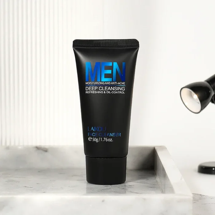 LAIKOU Men Facial Cleanser Face Washing Moisturizing Man Skin Care Oil Control Blackhead Remove Scrub Cosmetics Deep Norishing - Image 6