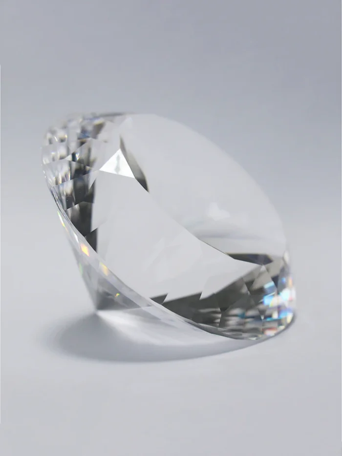 150mm Transparent Optical Crystal Diamond Glass Paperweight As Counter Decoration - Image 3
