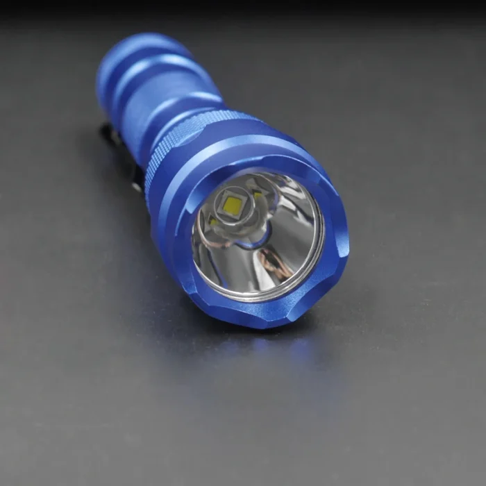 Blue 502B LED Flashlight 18650 Torch Pocket Light with XM-L2 U3-1A EDC Lamp Tactical Flashlight Lanterna Tatica Camping Cycling - Image 3