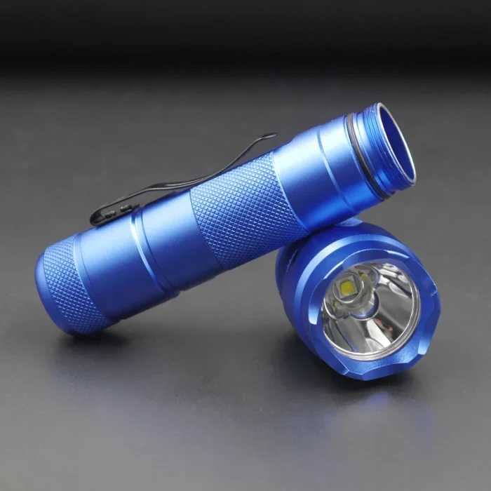 Blue 502B LED Flashlight 18650 Torch Pocket Light with XM-L2 U3-1A EDC Lamp Tactical Flashlight Lanterna Tatica Camping Cycling - Image 4