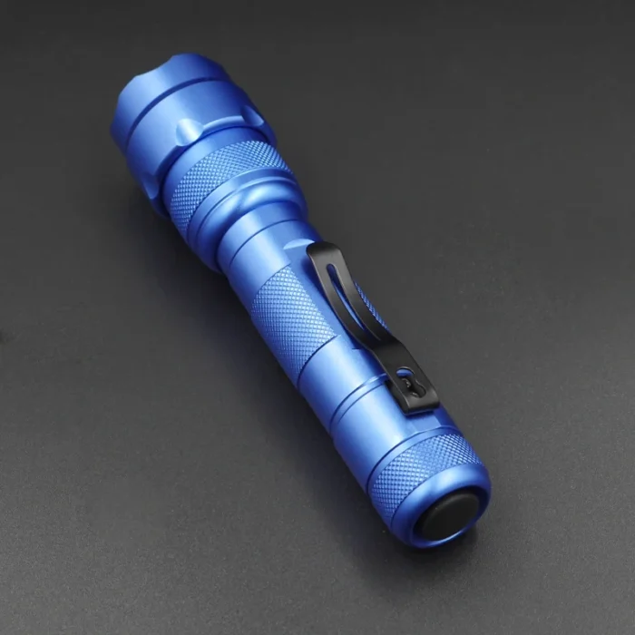 Blue 502B LED Flashlight 18650 Torch Pocket Light with XM-L2 U3-1A EDC Lamp Tactical Flashlight Lanterna Tatica Camping Cycling - Image 6