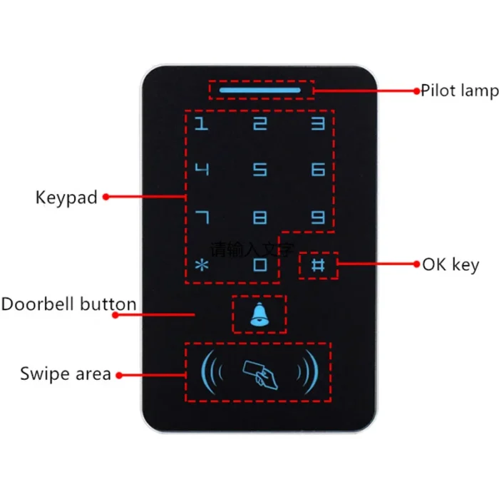 RFID Access Control Keypad 125Khz Proximity Door Opener Controller For Entry Security System - Image 3