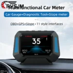 * P21 OBD+GPS+Slope 4x4 Inclinometer Car Heads-Up Display For HUD Multifunctional Meter Off-road Vehicle System Auto Accessorie