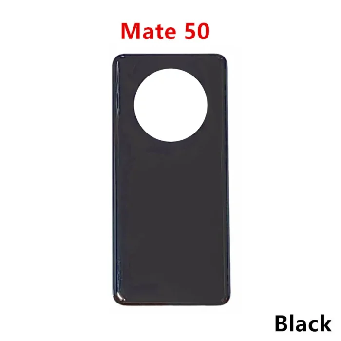Mate50 Mate50E Battery Back Cover For Huawei Mate 50 / 50E Rear Housing Glass Case Replace Phone Repair Spare Part + Camera Lens - Image 2