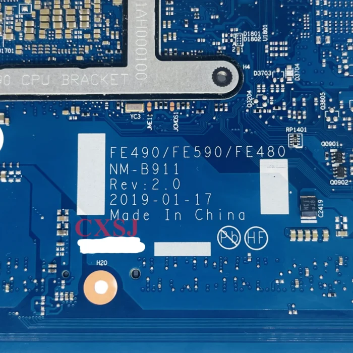 NM-B911 For Lenovo Thinkpad E490 E590 Laptop Motherboard With i3-8145U i5-8265U i7-8565U CPU UMA DDR4 02DL807 5B20V81840 - Image 3