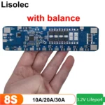 Lifepo4 8S BMS with Balance 30A 20A 10A Protection Board for 24V 8S2P 8S3P 18650 32650 32700 Lithium Iron Phosphate Battery PACK - Image 4