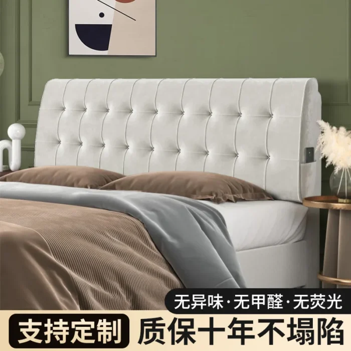 Full Fabric Bed Headboard Cover Soft Pack Simple Modern Bed Cover European Style Leather Bed Dust Cover Wooden Bed Pro - Image 2