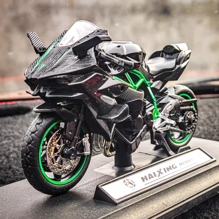 1:18 H2R Alloy Sports Motorcycle Model Diecast Metal H2R Motorbike Collection Simulation Toys Childrens Gift Motorcycle Model - Image 1