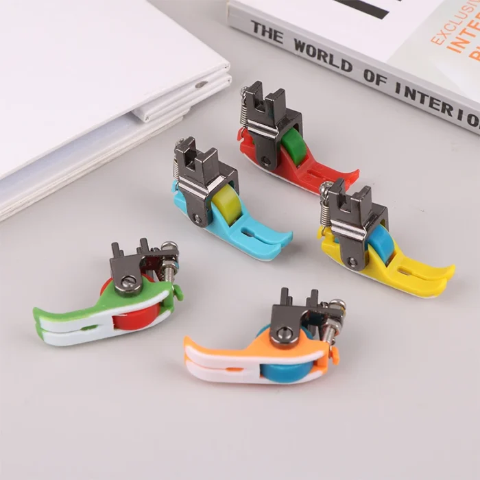 1pc Universal Industrial Sewing Machine Leather Roller Wheel Presser Foot Of Flat Car Thick Fabric Clothing Replace Presser Feet - Image 4