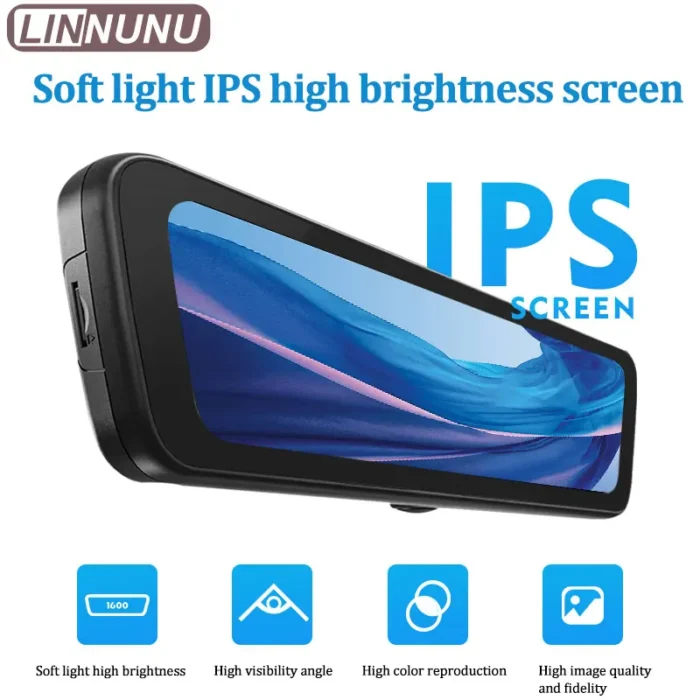 LINNUNU 8.2" streaming media smart rearview mirror Dash Cam 1080P Backup Camera for Toyota Camry xv50 70 car accessories - Image 5