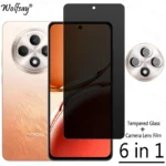 Privacy Screen Protector For Oppo Reno12 F Anti-Spy Tempered Glass For Oppo Reno 12F 11F 5G Camera Glass For Oppo Reno 12F Glass