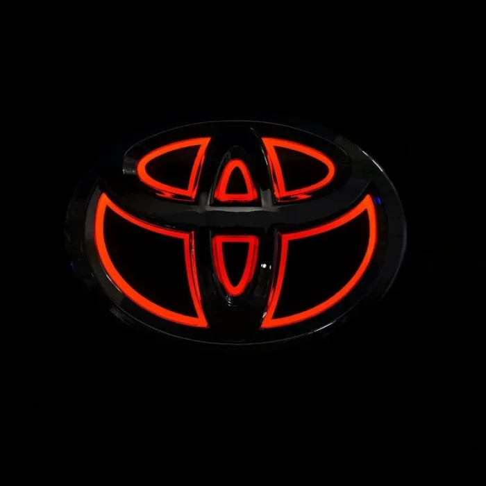 5D Car Front Grille Trunk Logo LED Light Retrofit for Toyota Corolla Reiz PRADO Yaris LANDCRUIS Camry Vios Highlander LVALON - Image 2