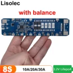 Lifepo4 8S BMS with Balance 30A 20A 10A Protection Board for 24V 8S2P 8S3P 18650 32650 32700 Lithium Iron Phosphate Battery PACK - Image 3
