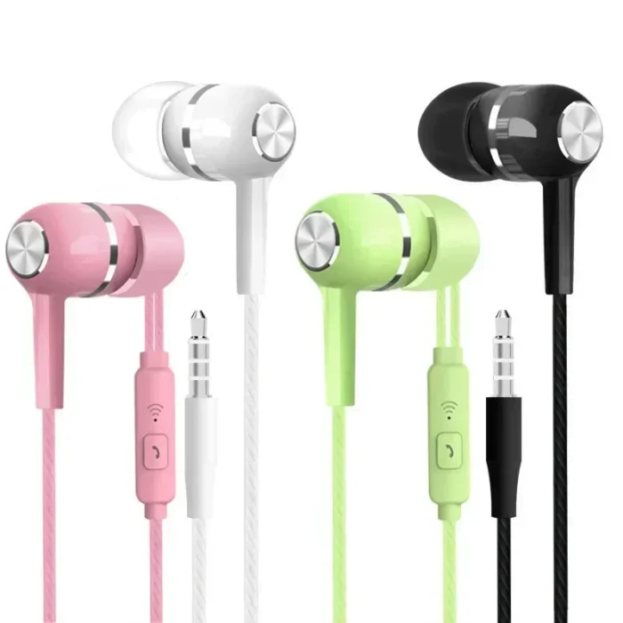 Wired Headphones 3.5mm Sport Earbuds with Bass Phone Earphones Stereo Headset with Mic volume control Music Earphones - Image 2