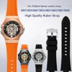 21mm 24mm Silicone Rubber Watch Strap For Maserati Trident R8821108025 Series R882110039 Wristband Custom Protrusion Watchband