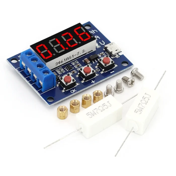 Battery Tester LED Digital Display 18650 Lithium Battery Power Supply Test Resistance Lead-acid Capacity Discharge Meter ZB2L3 - Image 4