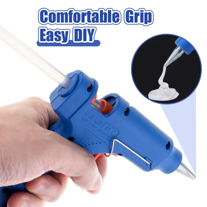 20W Hot Silicone Gun Melt Glue With 7mm Glue Sticks Mini Industrial Guns Household Heat Temperature Thermo for DIY Crafts Arts - Image 2