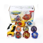 Superking 6 PCS Bey Storage Box Set with Sparking Launchers and Grips Spinning Tops Gift for Children - Image 6