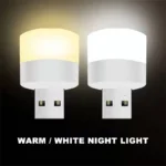 USB Book Lights USB Night Light Mini LED Night Light USB Plug Lamp Power Bank Charging Small Round Reading Eye Protection