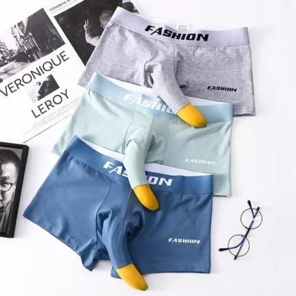 Men's Cotton Boxer Shorts Breathable Open Elephant Nose Design Gay Sexy Trunk Panties Comfortable Underwear for Men
