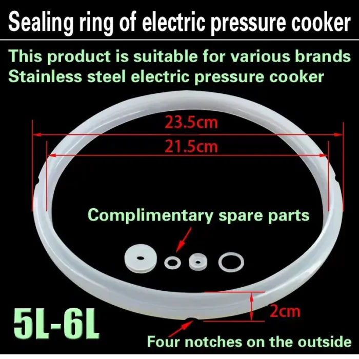 5-6L electric pressure cooker seal ring pressure cooker accessories silicone ring pressure cooker pot ring - Image 2