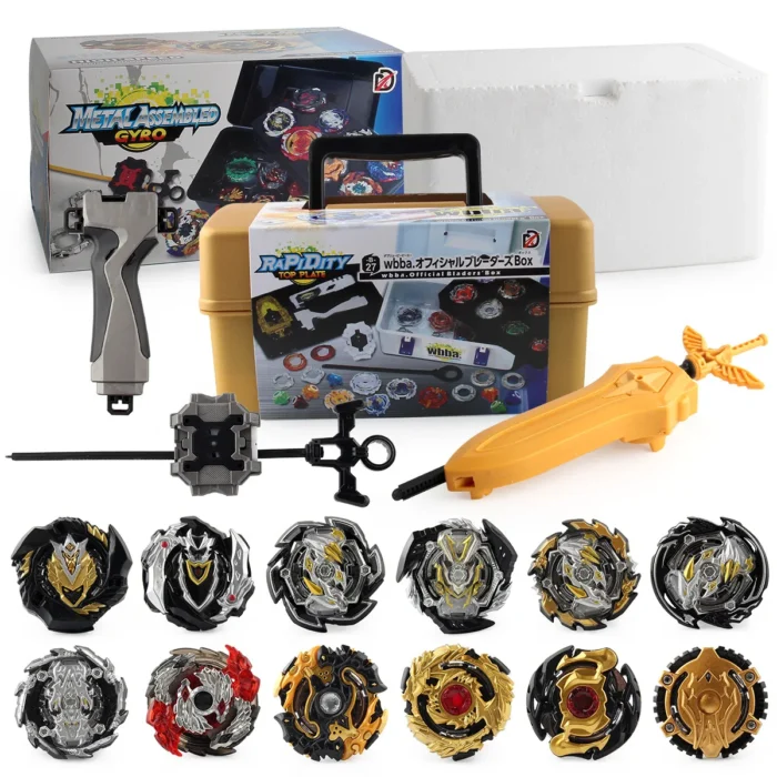 Toupie s Set Burst Metal Fusion Gyro With Handle Launcher Tool Box Spinning Top Toys For Boys Children Gifts XD168-21B - Image 6