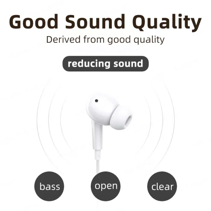 HiFi Type C With DAC Mic Headphones For Samsung Galaxy S24 S23 S21 S22 Note Ultra Wired Earphones 3.5mm Jack Earbud Headset - Image 2