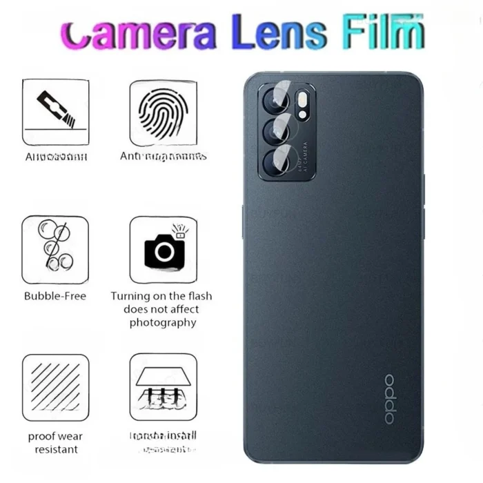 4In1 9D Tempered Case OPPO Reno6 Protective Glass For OPOP 6 5G Reno 5 Lite 5F Camera Lens Protection Film - Image 2