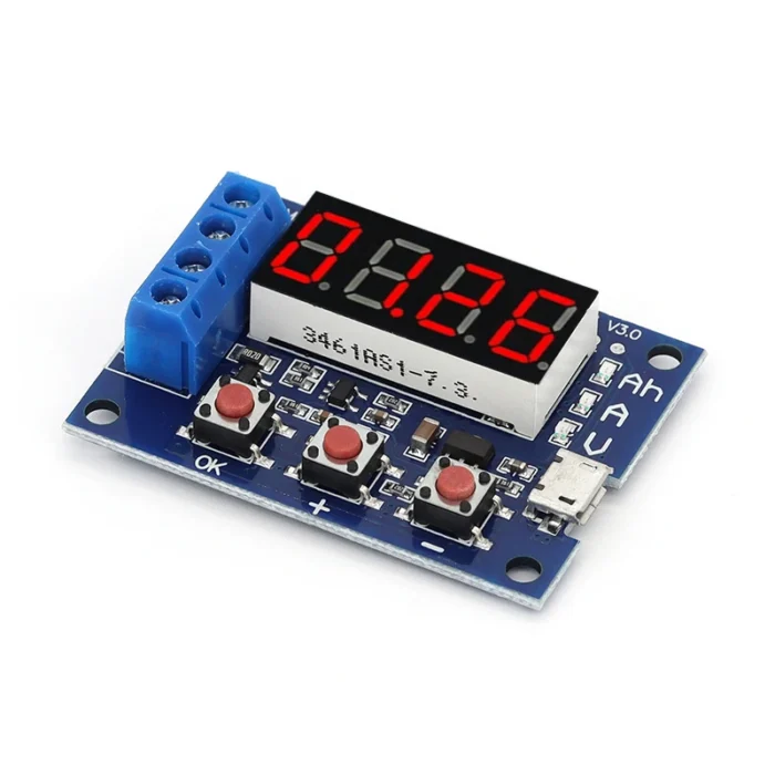 Battery Tester LED Digital Display 18650 Lithium Battery Power Supply Test Resistance Lead-acid Capacity Discharge Meter ZB2L3 - Image 3