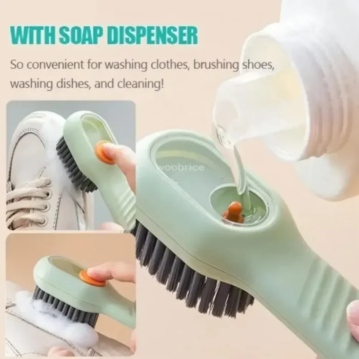 Shoe Brush Cleaner Brush for Cleaning Shoes for Slippers Sneakers Rubber Soft-bristled Liquid Shoe Cleaning Brush Clothing Brush - Image 3