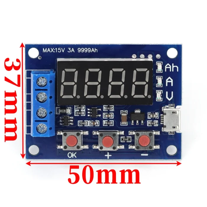 Battery Tester LED Digital Display 18650 Lithium Battery Power Supply Test Resistance Lead-acid Capacity Discharge Meter ZB2L3 - Image 2