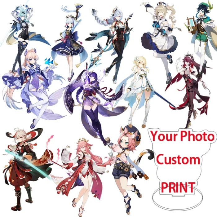 Personalized Gift Anime Character Cartoon Acrylic Stand Custom Transparent Printing Souvenir Birthday Gift Pet Cat Dog Keychain - Image 2