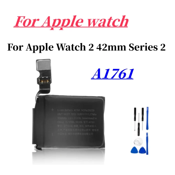 New A1761 Battery 334mAh For Apple Watch 2 42mm Series 2 A1761 A1758 A1769 Battery + Free Tools - Image 1
