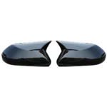 For Toyota Camry 2018-2023 Car Rearview Side Mirror Cover Wing Cap Exterior Door Rear View Case Trim Carbon Fiber Look Black - Image 6