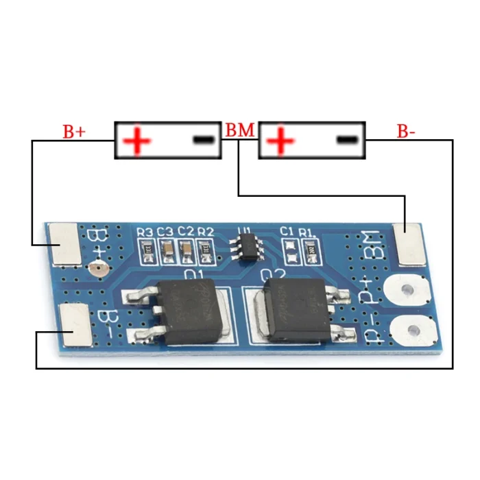 Liludin 2S 10A 7.4V 18650 lithium battery protection board 8.4V balanced function/overcharged protection - Image 5