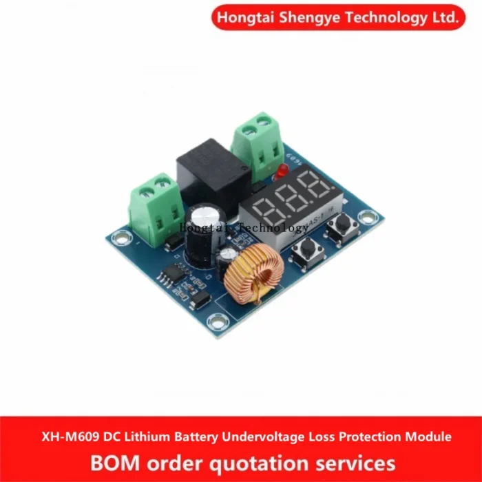 XH-M609 DC Voltage Protection Module Lithium Battery Undervoltage Loss Low Battery Disconnect Output 6-60V with Digital Display - Image 1