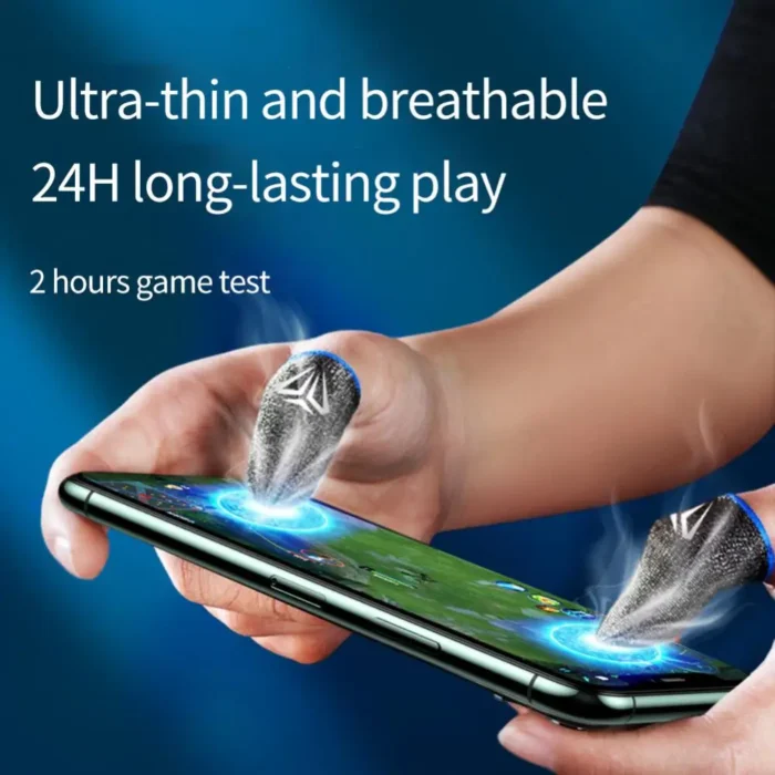 5pair(10pcs) Finger Sleeves Phone Gaming Hand Antiskid Controller Gloves Anti Sweat Breathable Seamless Touchscreen Finger Cover - Image 4