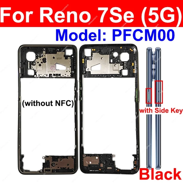 For Oppo Reno 7 8 Lite Reno 7Se 7Z 8Z 5G Middle Housing Frame Middle Holder Cover Case with Side Keys Replacement - Image 5