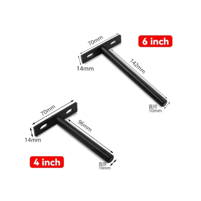 Invisible Floating Shelf Metal Brackets Heavy Duty Concealed Hidden Support Wall Mount Shelf Storage Shelf Furniture Hardware - Image 6