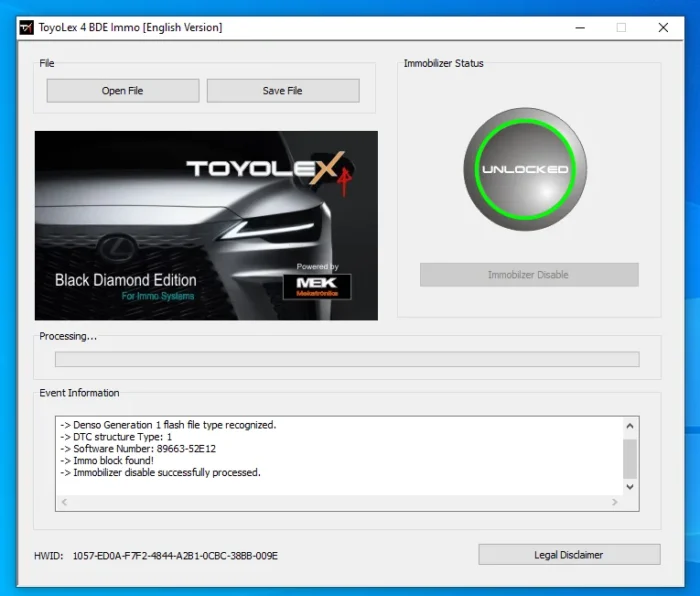 Unlimited Toyolex4 Toyolex 4 BDE IMMO OFF Software for Toyota Lexus and Hino N04 ECU SUPPORTS GENERATION 1/2 AND 3 FILES - Image 6