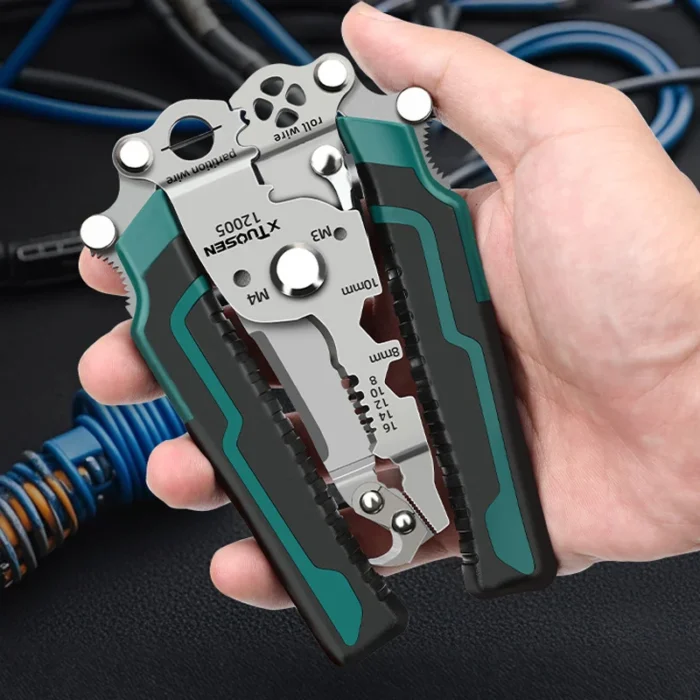 18 In 1 Foldable Wire Stripper Crimper Cable Cutter Pliers Upgraded Multifunctional For Wire Stripping Shearing Cutting Tools - Image 1