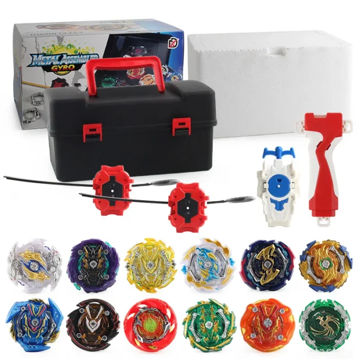 Toupie s Set Burst Metal Fusion Gyro With Handle Launcher Tool Box Spinning Top Toys For Boys Children Gifts XD168-21B - Image 3