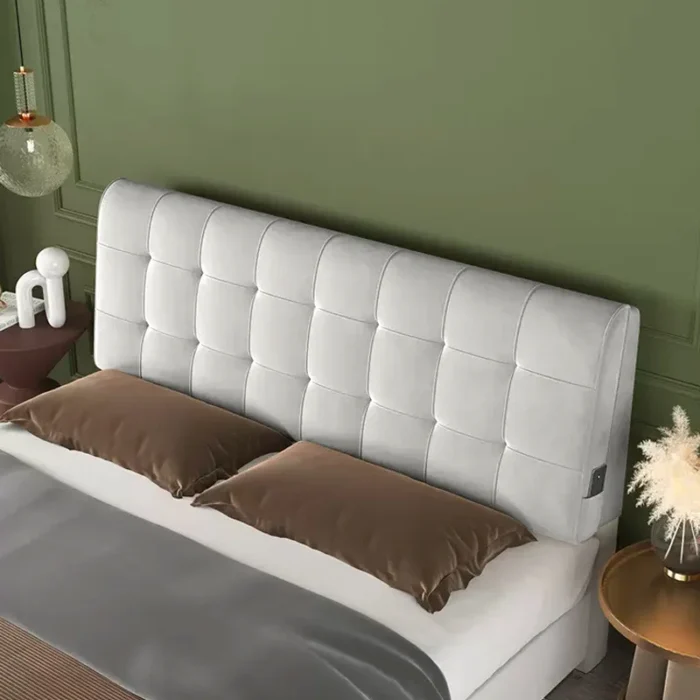 Full Fabric Bed Headboard Cover Soft Pack Simple Modern Bed Cover European Style Leather Bed Dust Cover Wooden Bed Pro - Image 1