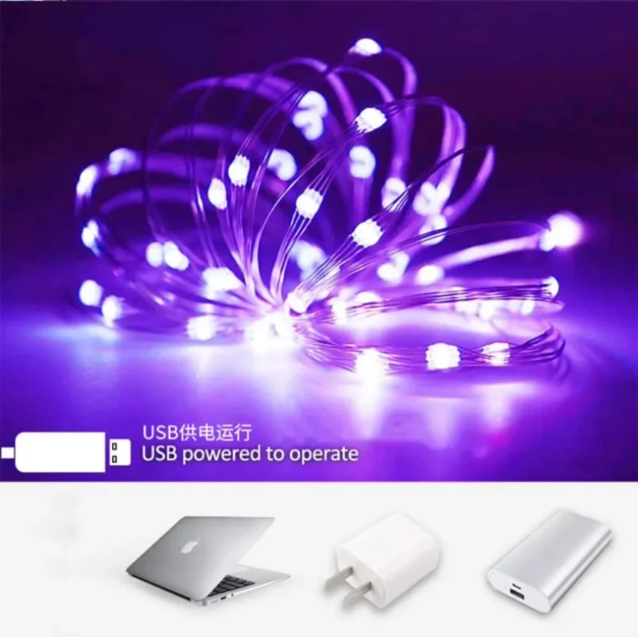 20M Waterproof USB LED Lights String Copper Silver Wire Garland Light Fairy Lights For Christmas Wedding Party Decoration Wreath - Image 4