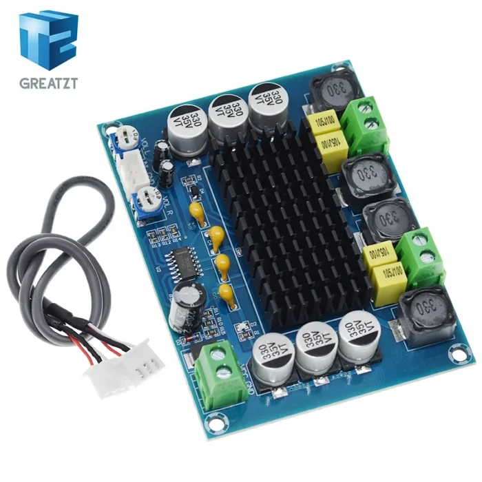 GREATZT DC 12V 24V 120W*2 TPA3116 D2 Dual Channel digital Power audio amplifier board good - Image 3