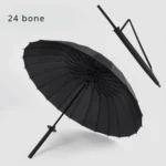 Standard 8/16/24 Bone Japanese Katana Umbrella Black Removable Handle Automatic Long Handle Rainproof Samurai Sword Rain Gear - Image 5