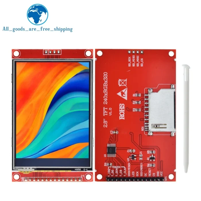 TZT 240x320 2.8" SPI TFT LCD Touch Panel Serial Port Module With PBC ILI9341 / ST7789V 2.8 Inch SPI Serial Display With Touch - Image 4